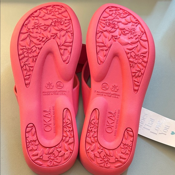Oka B - Pink Women's Slide Sandals - Picture 3 of 5
